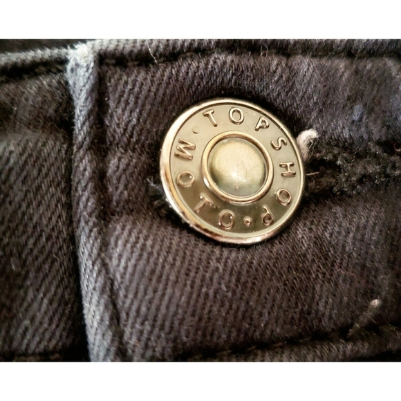 TOPSHOP Jeans Black MOTO JAMIE 30 Denim Stretchy High Waisted Skinny Y2K Chic - Picture 8 of 11